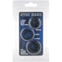 Набор из 3 шт эрекционных колец Toy Joy STAY HARD - Three Rings BLACK (35500-BLACK)