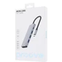 Адаптер Proove Adapter Iron Link USB-C to 3xUSB3.0+USB-C+HDMI Silver (HBIL00010604): Колір серый