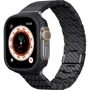 Аксессуар для Watch Pitaka Carbon Fiber Watch Band Modern Black/Grey (AWB2304) for Apple Watch 42/44/45/49mm