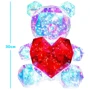 Светодиодный ночник мишка с красным сердцем в подарочной коробке 30 см UFT LP1 Bear