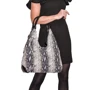 Женская сумка хобо ARTiS Bags черная (5866112-4620): Фактура Под змею, Матовая