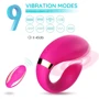 Вибромассажер для пар Boss Series с пультом ДУ - Couple Vibrator Pink USB 9 Function (BS5200030)