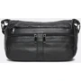 Женская сумка через плечо Borsa Leather черная (K1105-black)