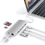 Адаптер Satechi Adapter USB-C to USB-C+RJ45+HDMI+3xUSB3.0 Silver (ST-TCMA2S): Додаткові роз'єми USB OTG, HDMI, Ethernet, USB-C