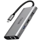 Адаптер WIWU Adapter Alpha A11312H USB-C to 3xUSB+SD+2xHDMI+VGA+RJ45+3.5mm Space Grey