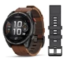 Смарт-часы Garmin Fenix 8 Pro AMOLED 47mm Sapphire Carbon Grey DLC Titanium with Chestnut Leather Band (010-03198-40)