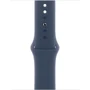 Apple Watch Series 9 41mm GPS Silver Aluminum Case with Storm Blue Sport Band - S/M (MR903) : Размер 41mm
