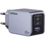 Зарядний пристрій Ugreen Wall Charger 2хUSB-C+USB X755 GaN 65W Nexode Pro Gray (25871)