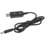 Кабель Dynamode кабель питания для роутера USB Cable to DC 5.5х2.1 mm 5v/9v/12v 1m Black