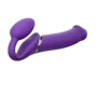 Безремневой страпон с вибрацией Strap-On-Me Vibrating Violet XL