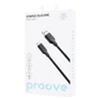 Кабель Proove USB Cable to USB-C Striped Silicone 1m Black: Довжина 1 м