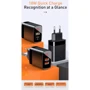 Зарядное устройство Baseus USB Wall Charger 2xUSB Mirror Lake Display Quick Charge 18W Black (CCJMHA-A01): Тип сетевое