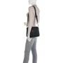 Женская сумка через плечо Guess Downtown Chic Flap Shldr Bag черная (HWVB8385190-BLA): Фактура Зернистая, Матовая
