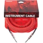Инструментальный кабель D'addario PW-CDG-30RD Coiled Instrument Cable - Red (9m)