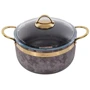 Каструля Brioni Royal Stone Tigereye Gold антипригарна 24 см 5 л (764-040)