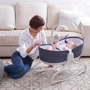 Кресло-кроватка-качалка Tiny Love 3в1 Мамины объятия синее: Возраст с рождения