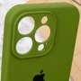 Чехол для iPhone Mobile Case Silicone Case Full Camera Protective Dark Olive for iPhone 15 Pro Max фото 5