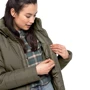Куртка Jack Wolfskin North York Coat W 1205501-5066 40 серо-зеленая зимняя с капюшоном: Вид Куртки