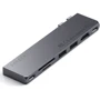 Адаптер Satechi Adapter Dual USB-C to 2xUSB-C+2xUSB+HDMI+SD Space Gray (ST-HUCPHSM)