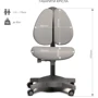 Детское кресло Cubby Brassica Grey: Глубина, см 45