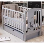 Детская кроватка Babyroom Жирафик маятник DJMYO-3 серый бук (625291)