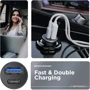 Зарядний пристрій ArmorStandard Car Charger USB+USB-C with Lightning Cable Grey (ARM82460): Сила струму 2.4а і більш