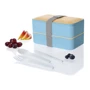 Емкость для хранения Ernesto 2x500 ml 10 pcs blue: Форма прямоугольная