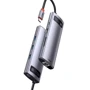 Адаптер Baseus Adapter USB-C to 3xUSB3.0+HDMI+RJ45+USB-C+TF+SD Gray (CAHUB-CV0G): Колір серый