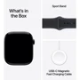 Apple Watch Series 11 GPS 42mm Jet Black Aluminium Case with Black Sport Band - M/L (MEQU4)