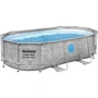 Бассейн Bestway каркасный 427-250-100 см (56714) 7250 л (фильтр-насос, лестница, тент, окно 2 шт)
