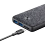 Внешний аккумулятор ANKER Power Bank PowerCore Essential 20000mAh 2xUSB + 2xUSB-C Black (A1268H11): Количество USB 2
