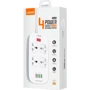 Мережевий фільтр LDNIO SC4407, 3 розетки+4USB (SC4407): Тип розеток Евророзетки