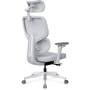 Крісло Mealux D2 Air Fabric Grey (HF-D2 F/G): Оснащення Поперековий валик, Підголівник, підлокітники, З коліщатками, З хрестовиною