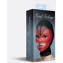 Маска сердце сетка с открытым ртом и глазами Feral Feelings - Hearts Mask Black/Red