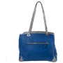 Женская сумка тоут Laskara синяя (LK-10242-blue): Тип ручки Длинная ручка, С двумя ручками