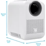 Проектор HP CC180W: Яркость, лм 200