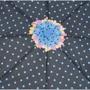 Зонт женский полуавтомат Monsen черный (C13261blue-black): Фасон Складной (3 сложения)