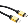 Кабель і перехідник HDMI to HDMI 3.0 m V2.0 metal Vinga (VCPDCHDMI2VMM3BK)