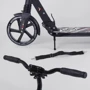 Самокат алюмінієвий Best Scooter з PU колесами, 2 аммортизаторами Black / White (92089): Матеріал коліс поліуретан