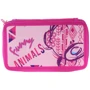 Пенал CLASS 99603 2 отд., с наполнением Funny Animals