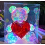 Светодиодный ночник мишка с красным сердцем в подарочной коробке 30 см UFT LP1 Bear: Установка На столе