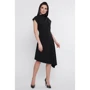 Сукня FashionUp PL-1758B 48 чорне повсякденне подовжене міді: Склад Віскоза, поліестер, Еластан