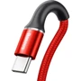 Кабель Baseus USB Cable to USB-C Halo Data 3A 25cm Red (CATGH-D09) фото 3