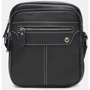 Чоловіча сумка через плече Borsa Leather чорна (K12221-black): Стать Чоловік