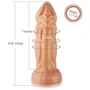 Фаллоимитатор-насадка Hismith Slightly Curved Silicone Dildo Monster Series