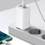 Зарядное устройство Baseus Wall Charger GaN2 Lite USB-C+USB 65W White (CCGAN2L-B02): Количество USB-портов 2