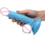 Фаллоимитатор Pop Peckers 6.5" Dildo With Balls Blue