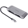 Адаптер REAL-EL Adapter USB-C to HDMI + USB-C + VGA + 3xUSB + RJ45 Space Grey (EL123110003): Інтерфейс підключення USB-C