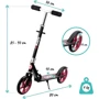 Самокат QKIDS WEISS (цвет -black/pink): Количество колес 2