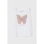 Майка H & M 2212-8061921 110-116 см біла